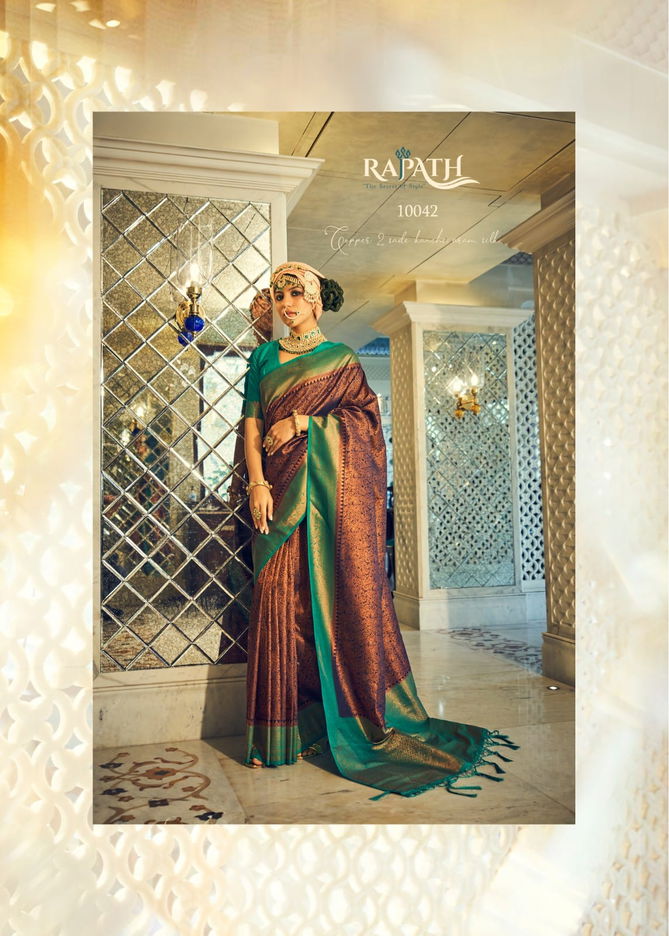 Rajpath Angelina Wedding Wear Silk With Dying Heavy Designer Saree Collection 